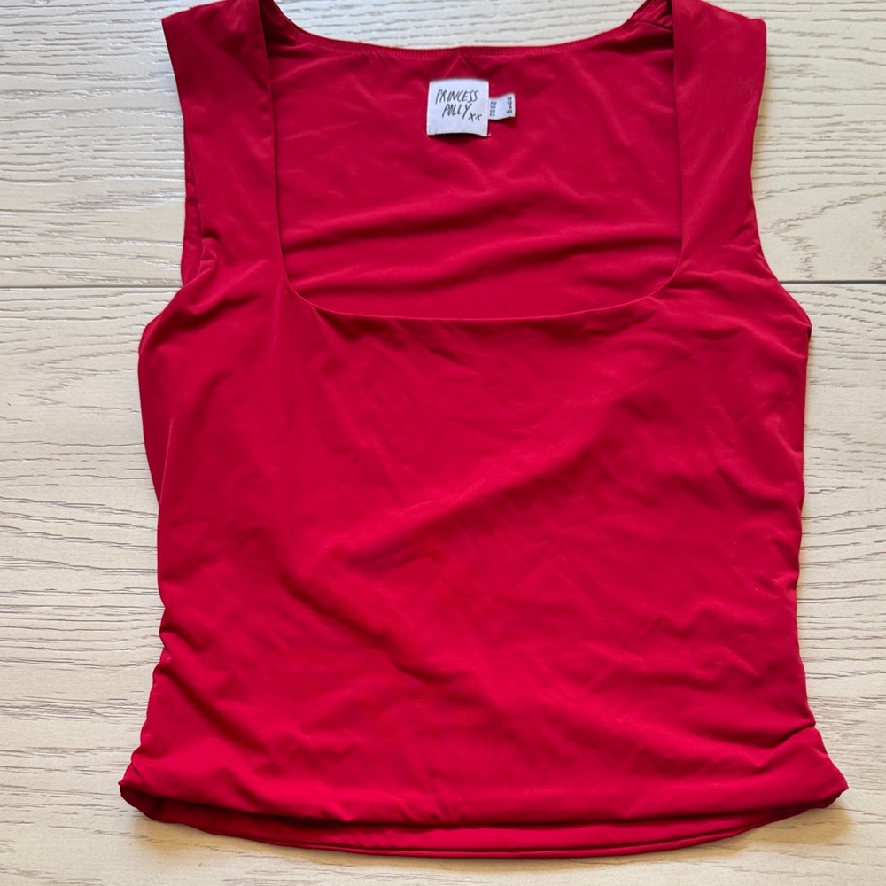Princess Polly Back in Time Red Tank Top